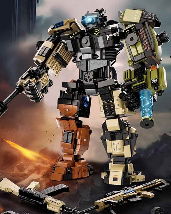 2 In 1 Transformed Mars Series Gun Model Building Blocks Sets