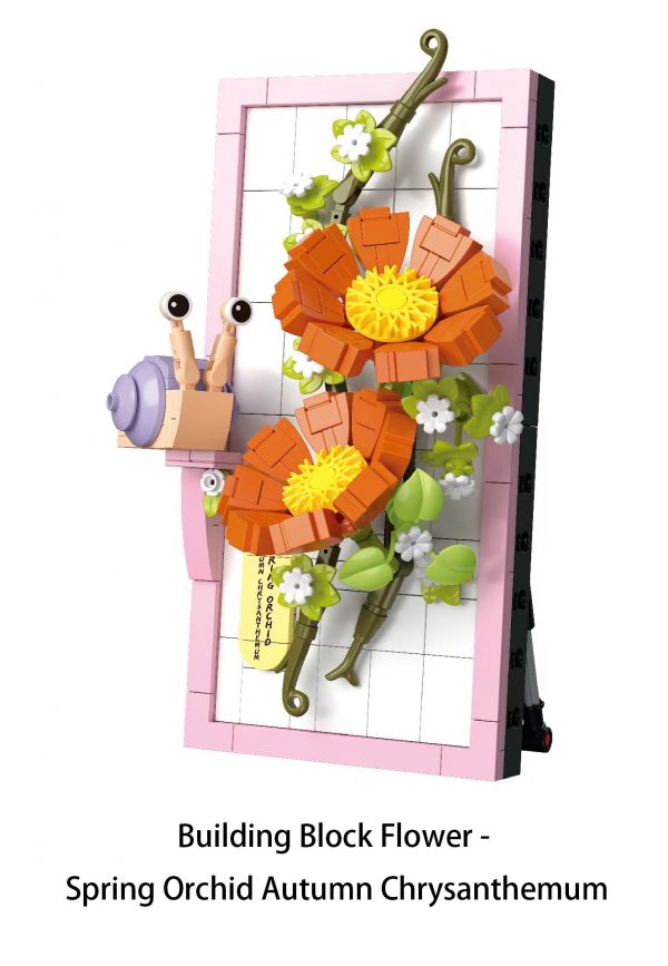 Building Block Flower - Spring Orchid Autumn Chrysanthemum