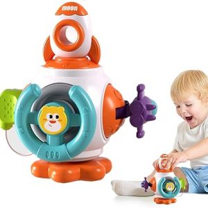 Activity Cube Toys for Toddlers, Baby Sensory Montessori Travel Educational Toy, Busy Toys for Car Journeys, Early Development Birthday Gifts for Babies 18 Months Boys Girls 2 3 4 Year Olds