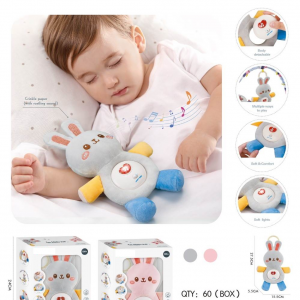 Baby Soft Stuffed Soother Toy and Toddler plush baby sleep toy sound and Light Soothe Doll