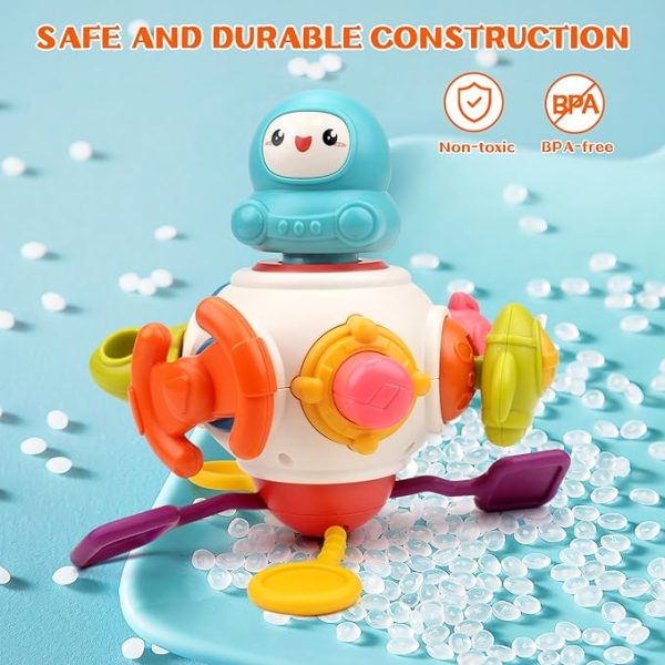 Montessori Toys for 1 2 Years Old Sensory Toys for Toddlers 1-3 8-in-1 Busy Board Activity Cube Baby Gifts for 6-18 Months Infant Boys Girls Airplane Plane Car Travel Toys Educational Learning - Image 5