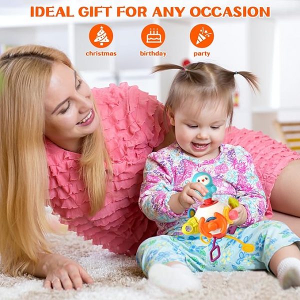 Montessori Toys for 1 2 Years Old Sensory Toys for Toddlers 1-3 8-in-1 Busy Board Activity Cube Baby Gifts for 6-18 Months Infant Boys Girls Airplane Plane Car Travel Toys Educational Learning - Image 6