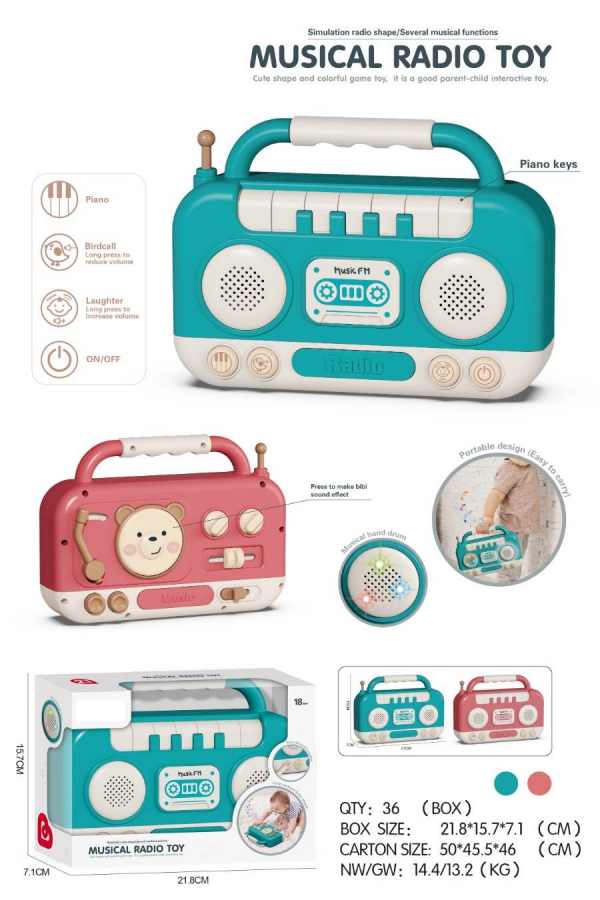2024 Creative Early Education Electronic Organ Recorder Toys Cute Piano Keyboard Voice Recorder Musical Instrument Toys for Kids