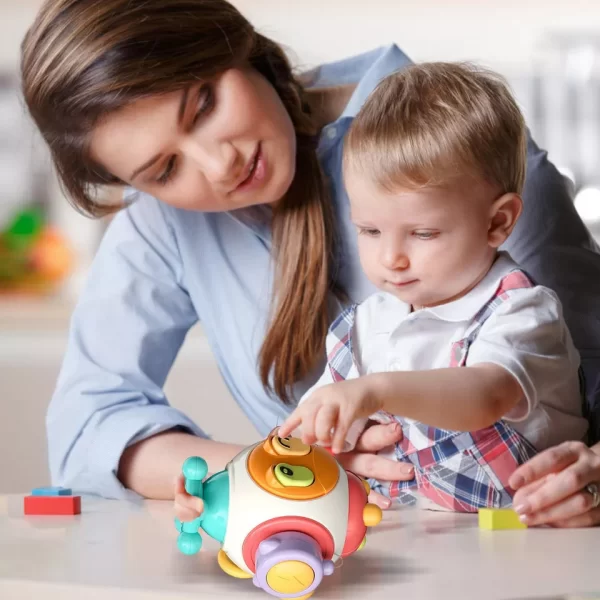 Busy Cube for Toddlers 1-3, Travel Toys for Toddlers 1 2 3 Years Old Sensory Board Cube Toy for Baby, Montessori Toys Educational Activity Cube - Image 3