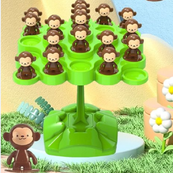 Mini Monkey Balance Tree Interaction Tabletop Game Montessori Math Toys - Image 3