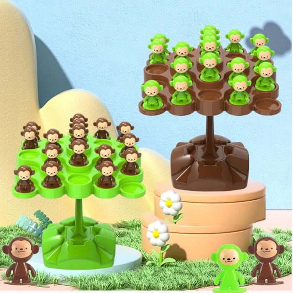 Mini Monkey Balance Tree Interaction Tabletop Game Montessori Math Toys