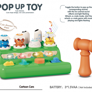 Baby Pop Up Toys for Boy Girl Light Musical Toys 6 12 18 Months Cause and Effect Toys for Toddlers Animal Easter Egg Hammer Toys