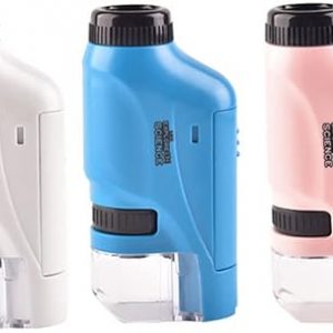 Pocket Microscope 60x-120x Handheld Microscope with LED Lighted Colorful Microscope Kit for Education Exploring Educational Microscope for Kids