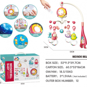 Bed Side Bell Baby Rattles Toy Music with Remote Function
