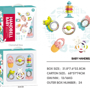 Handbell Baby Rattle Set