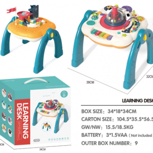 Game Table Baby Multi-Functional Early Education Puzzle Table Building Blocks Bullet Train Music Learning Table Toy Table for Children′ S Toys