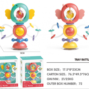 Baby Toys High Chair Toys Suction Cup Rattle Toys, Babies Toy for Sensory Play, Suitable for Boys & Girls from 3Months+