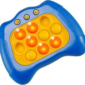 Pop Fidget Toy It Game, Pro It, Push Bubble Stress Light-Up Toys, Popits for Kids, Pattern-Popping 4 Modes, 30 Levels, Anti-Anxiety Autism Squeeze Sensory Children Adults Blue
