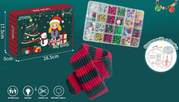 DIY Bead Christmas Scarf /DIY Bead Christmas Candy Bag