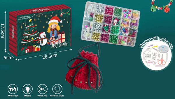 DIY Bead Christmas Scarf /DIY Bead Christmas Candy Bag - Image 2