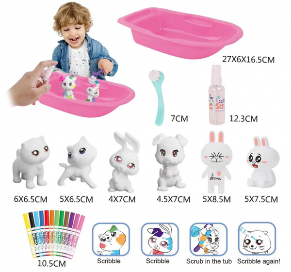 Scribble Scrubbie Pets Set - Image 2