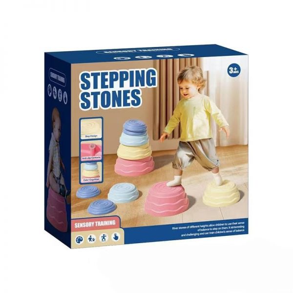 Stepping Stones Kids, 5pcs Stackable Balance Stepping Stone Training Set, with Anti-Slip Design - Image 4