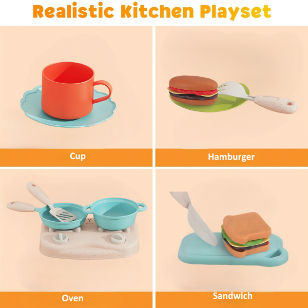 Children's play kitchen toy set - Image 2