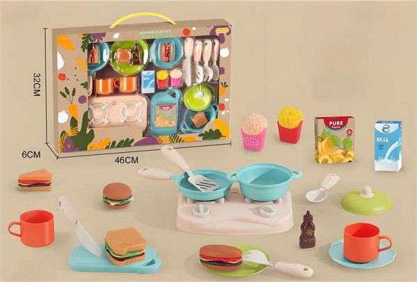 Children's play kitchen toy set