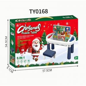 DIY Christmas Puzzle Table