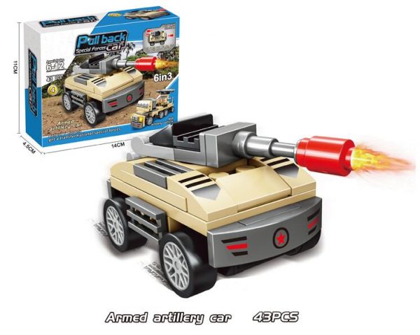 Building Blocks Pull Back Cars 6pcs Set - Image 5