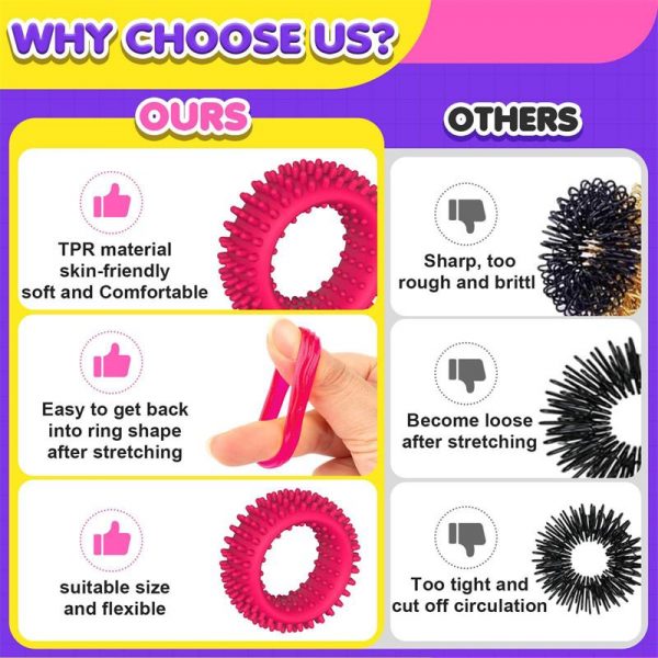 Fidget Sensory Ring Toy Set - Image 5