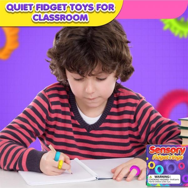 Fidget Sensory Ring Toy Set - Image 3