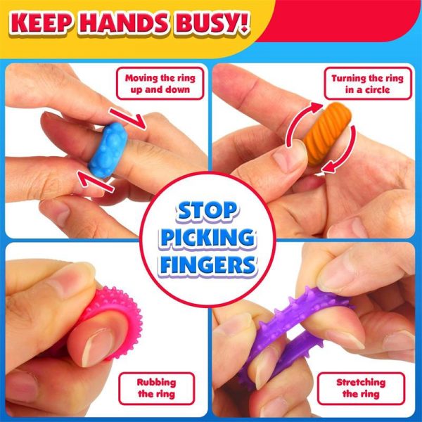 Fidget Sensory Ring Toy Set - Image 4