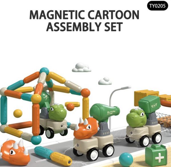 Magnetic Cartoon Assembly 4pcs Set