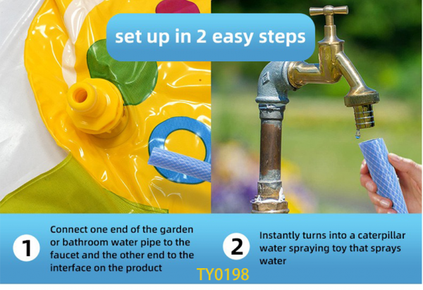 Caterpillar Shape Water Spray Toy - Image 3