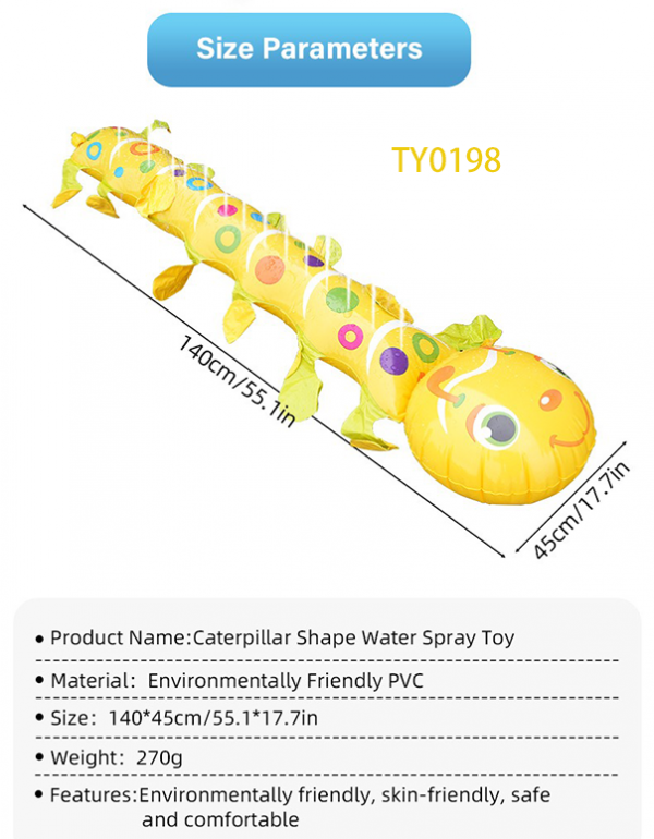 Caterpillar Shape Water Spray Toy
