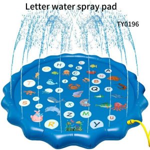 Letter water spray pad