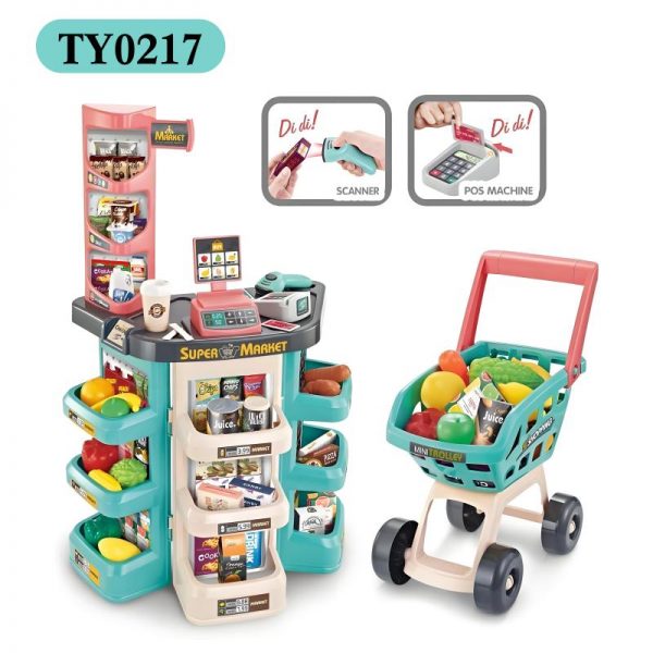 Supermarket shopping toy set