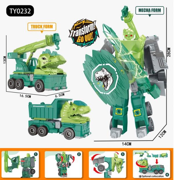 DIY Dinosaurs Deformation Robot