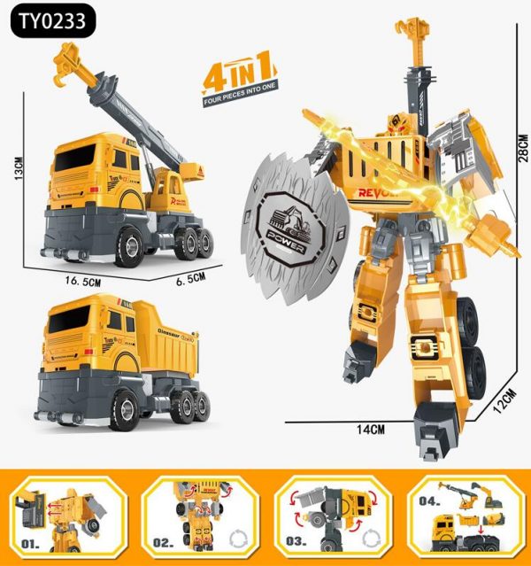 DIY Engineering Truck Deformation Robot