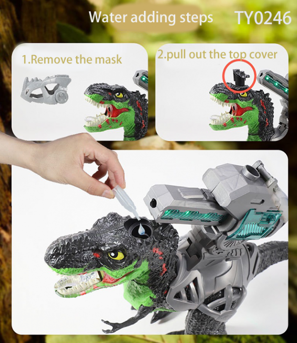 2.4G remote-controlledspray dinosaur - Image 2
