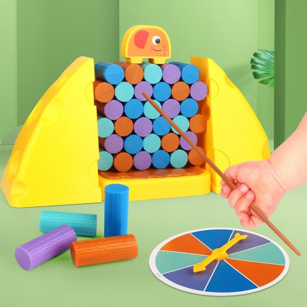Elephant Guarding the Log Toy - Image 2