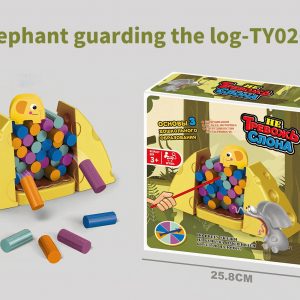 Elephant Guarding the Log Toy