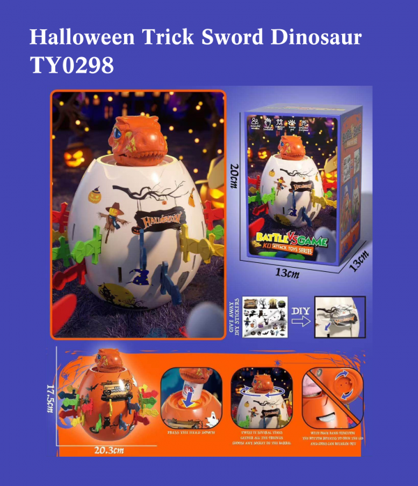 Halloween Trick Sword Dinosaur Toy
