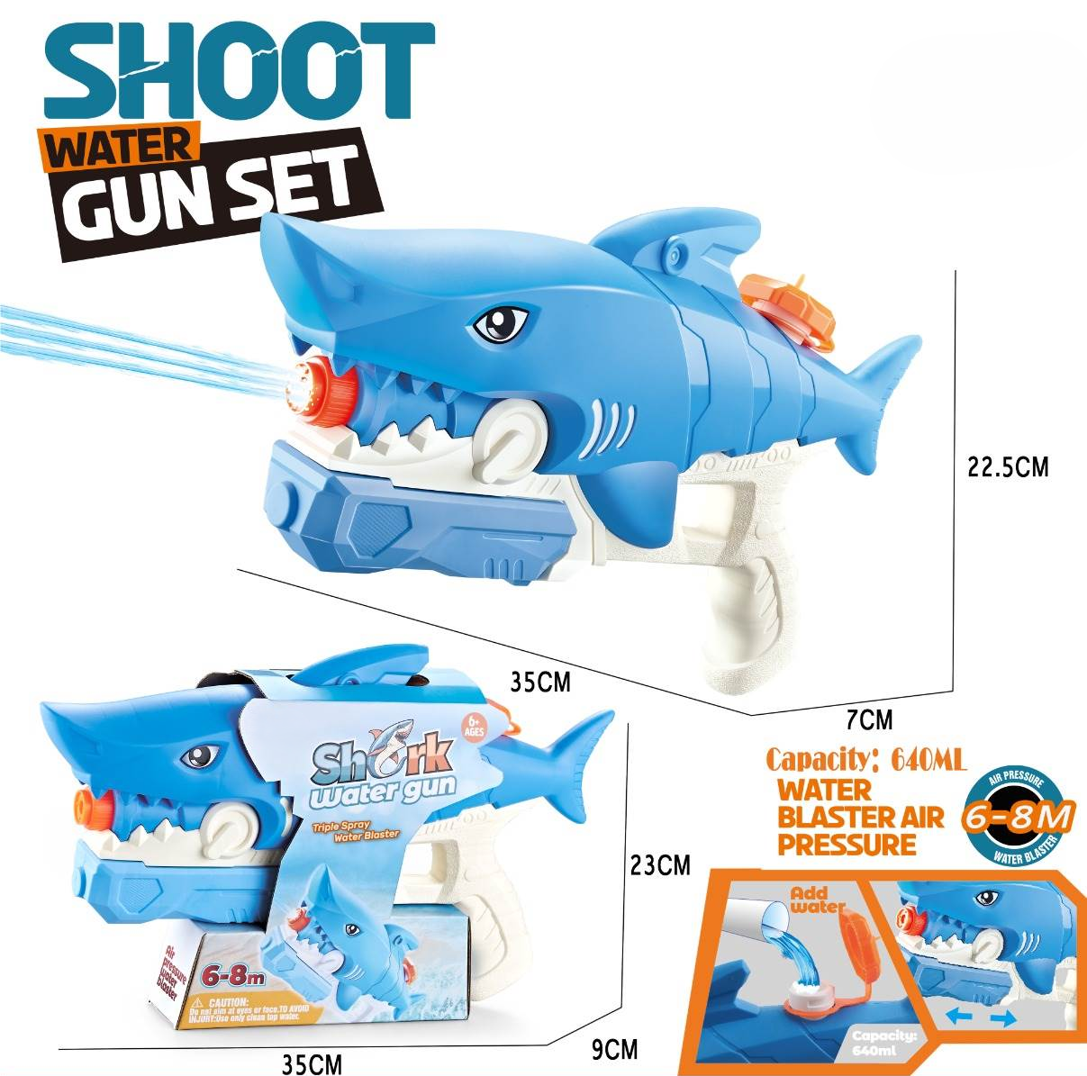 Shark Water Gun Toy