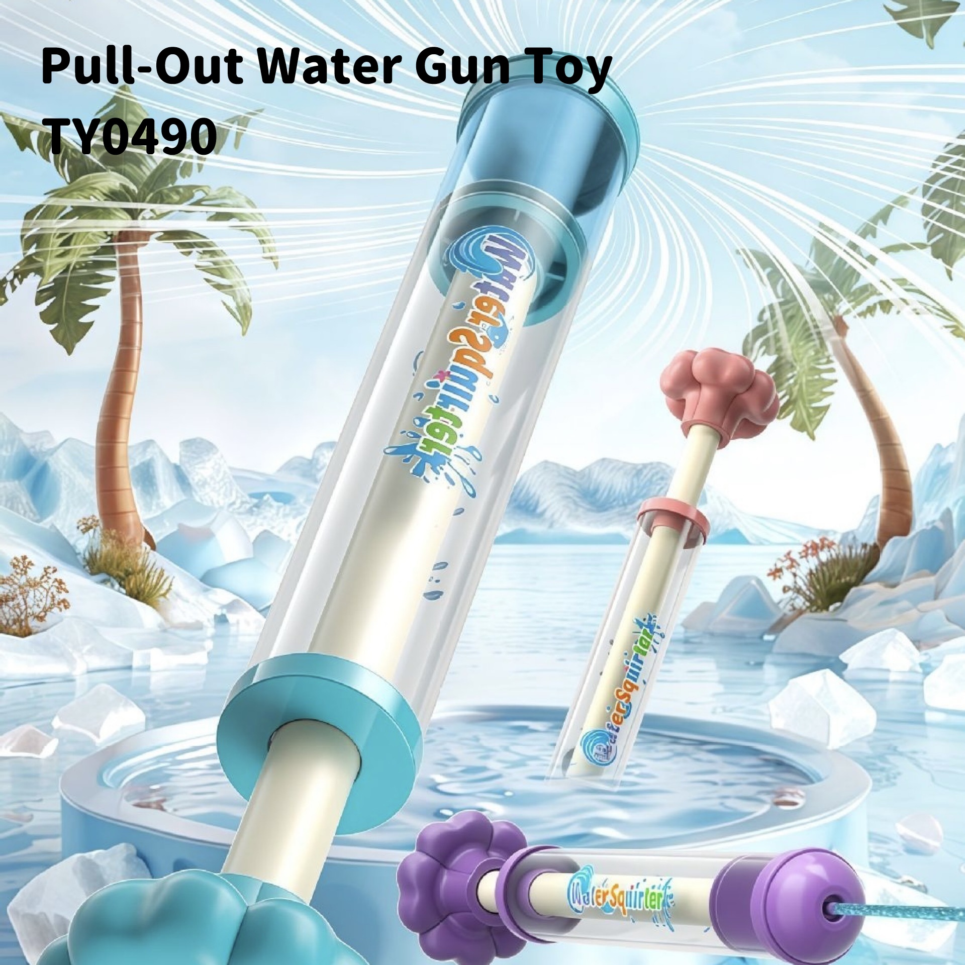 Pull-Out Water Gun Toy