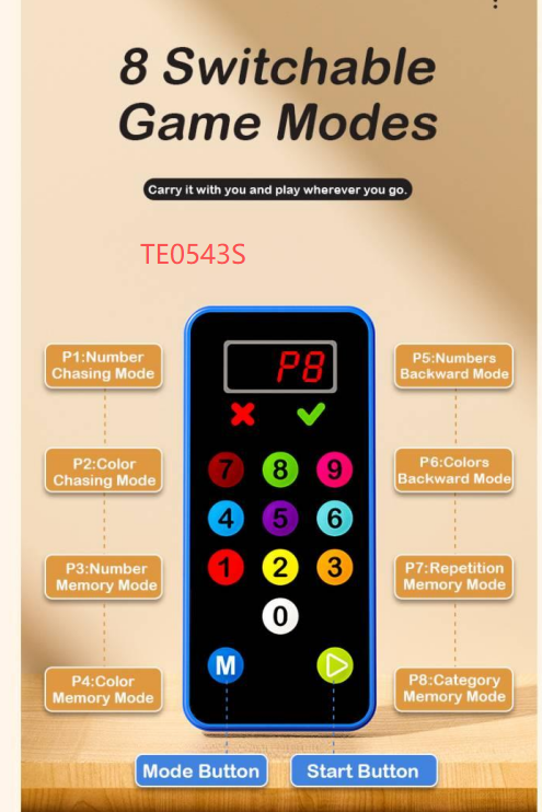 8-in-1 Schulte Memory Toy - Image 3