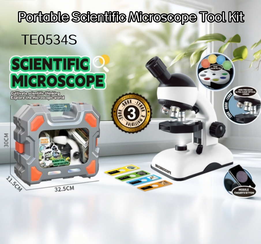 Portable Scientific Microscope Tool Kit