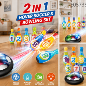 2-in-1 Hover Soccer & Bowling Set