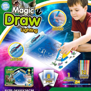 Dinosaur‑Themed UV Magic Educational Drawing Board