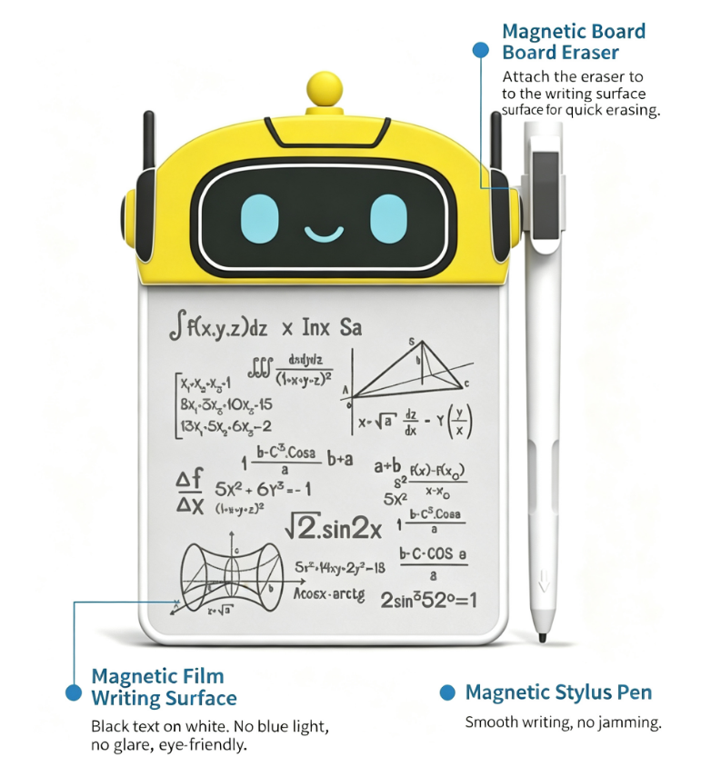 4-inch Magnetic Drawing Board Robot Toy - Image 3