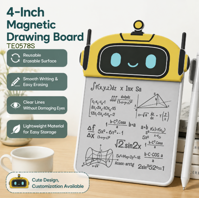 4-inch Magnetic Drawing Board Robot Toy