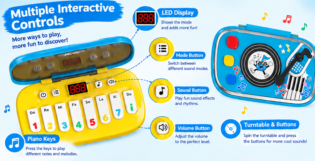 Rhythm Electronic Keyboard Game Rocking Machine - Image 2