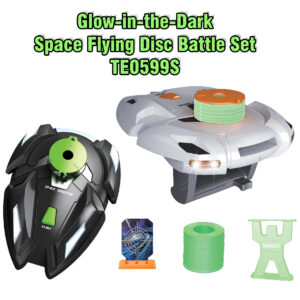 Glow-in-the-Dark Space Flying Disc Battle Set
