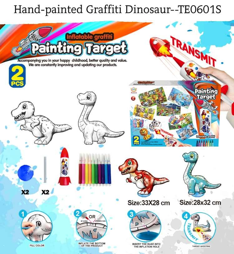 Hand-painted Graffiti Dinosauur